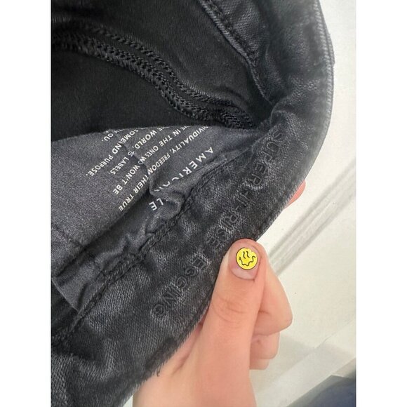 American Eagle ne(x)t level stretch women’s size 14 X-short black pants - Picture 7 of 10